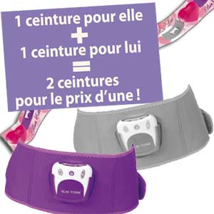 Packs de 2 ceintures SLIMFORM
