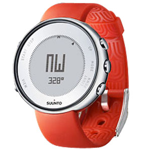 Suunto LUMI Sportif, cadran acier inox poli, bracelet élastomère