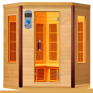 Cabine de sauna infrarouge Prince, de 3 à 4 places