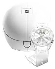 Wellbox cadeau montre Thirsty blanche Wellbox cadeau montre Thirsty blanche