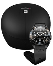 Wellbox cadeau montre Thirsty ultra black Wellbox cadeau montre Thirsty ultra black