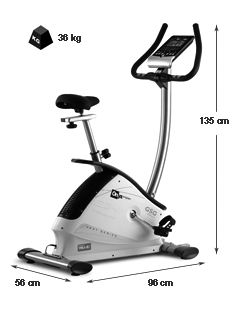Vélo appartement ONYX GSG dimensions Vélo appartement ONYX GSG dimensions