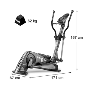 Vélo elliptique Inspirit GSG dimensions