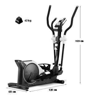 Vélo elliptique Walk Fit program dimensions