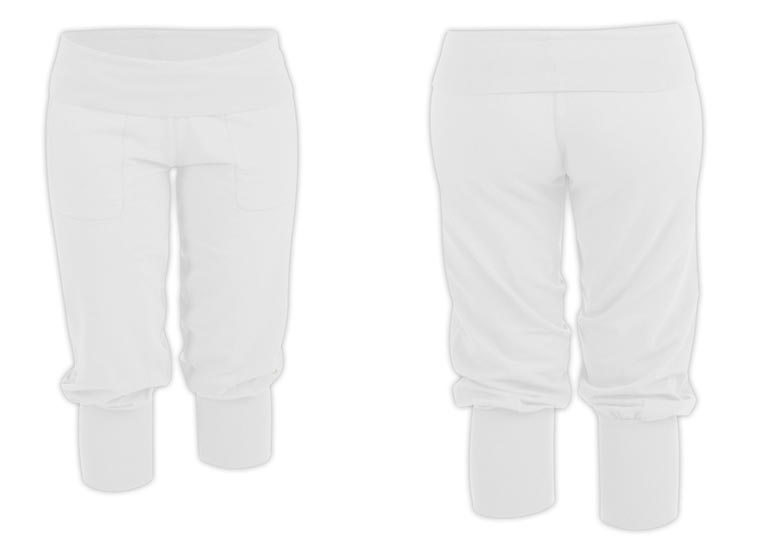 Pantacourt de Yoga Blanc PRO FORM