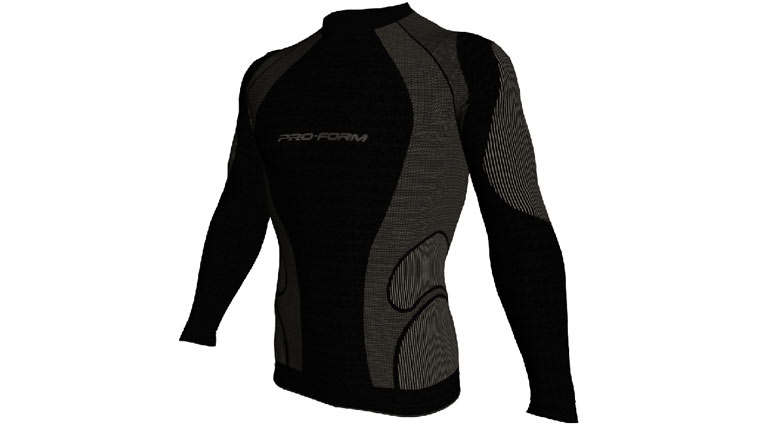 T shirt manches longues Noir PRO FORM