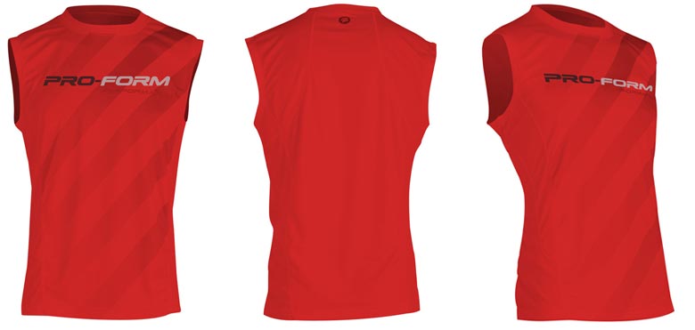 Tee Shirt sans manches Performance PRO FORM Rouge