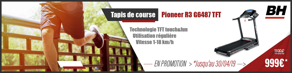 Tapis de course BH Fitness Pioneer R3 G6487 TFT
