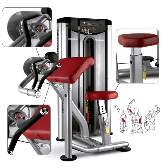 Banc BH Fitness Hipower LK Line Biceps Curl