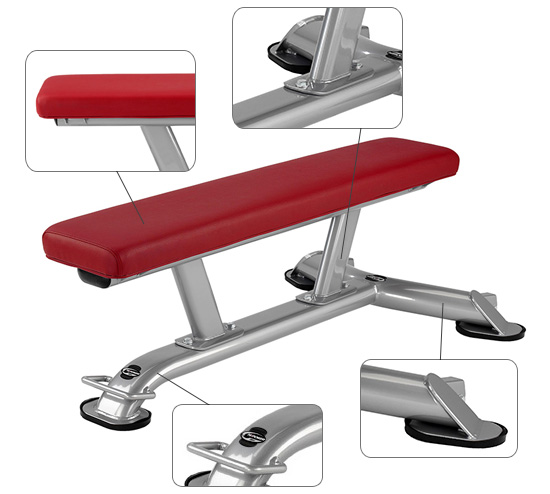 Banc de musculation à charge libre BH HiPower TR Series Flat bench L810