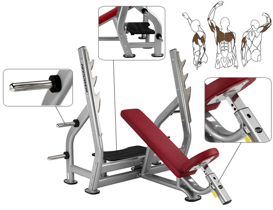 Banc de musculation BH Hipower TR Series Incline Bench