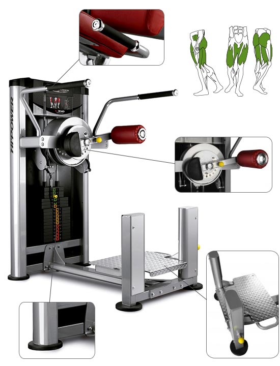 Banc de musculation BH Hipower LK Line Total Hip Adduction