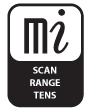 Compex SP Mi scan range tens