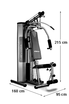 Dimensions de la station BH Fitness Nevada Plus