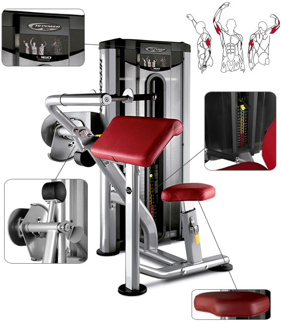 Appareil de musculation BH Hipower Horizontal Triceps