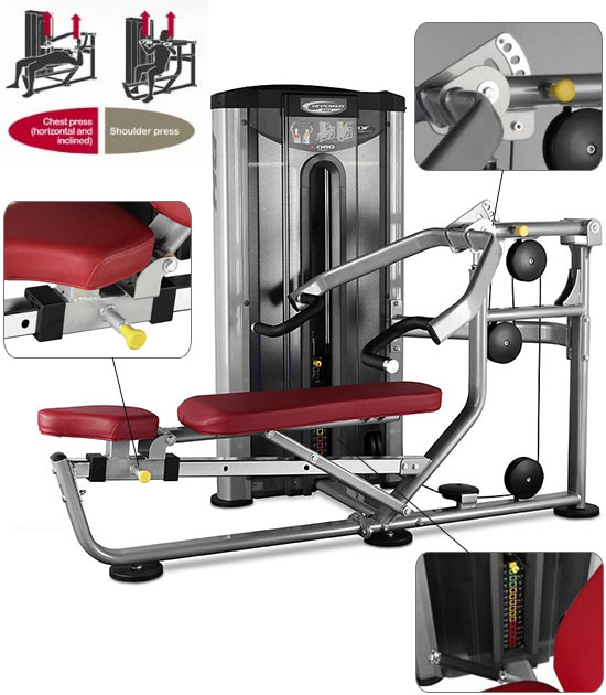 Appareil musculation BH Hipower Shoulder Chest Press